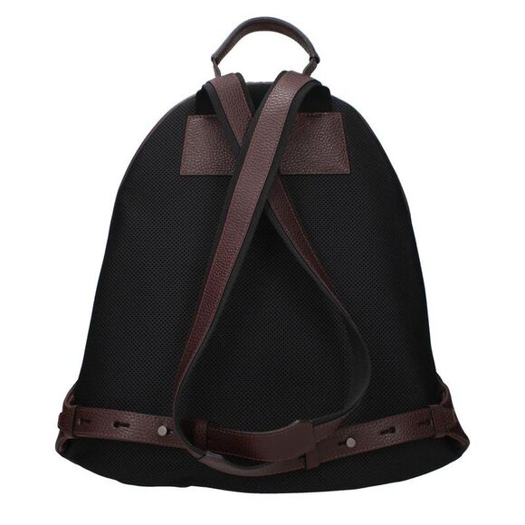 Pineider Leather Zipper Backpack Men Brown Backpacks - Picture 3 of 3